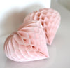 Wedding decorations - Paper heart honeycomb - dusty pink | Blush Valentines decorations