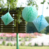 Light blue honeycomb decoration | Turquoise diamond decoration | Baby shower decoration |