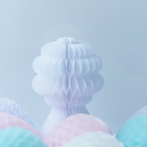 Handcrafted Tissue Paper Honeycomb Tree – Custom Party Decorations, Wedding Centerpiece, Hanging Ornament, Holiday Décor, Reusable Event Dec