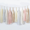 Blush pink and champagne paper Tassel Garland - fully made - dusty pink Wedding baby Shower baby shower Decor Balloon Tail