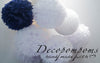White tissue paper pom pom party decorations various sizes wedding birthday party baby shower venue bridal shower decor