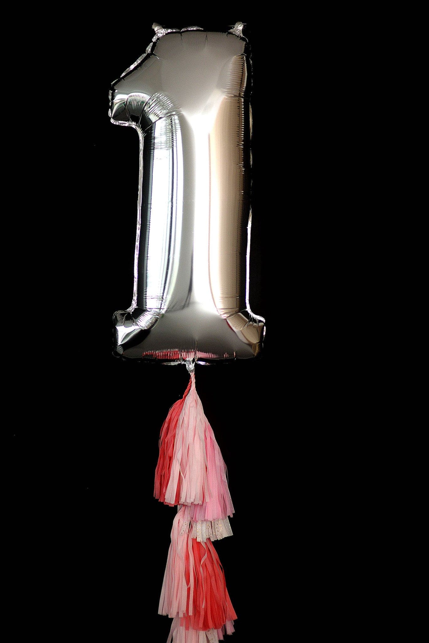 40" Giant Number Helium Foil Digit Balloon - Silver - Decopompoms