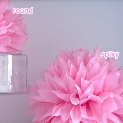 Neutral 12 mixed size Tissue paper Pom Poms set - Decopompoms