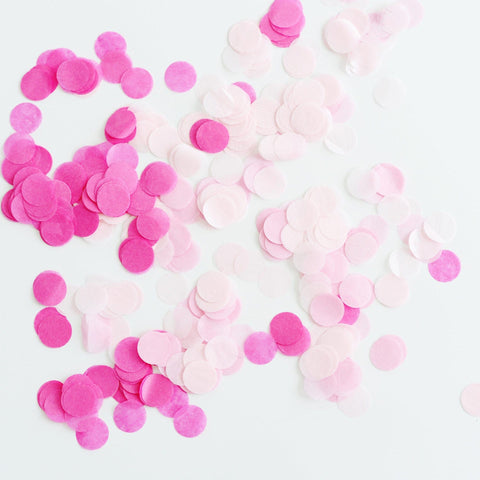Pink confetti - tissue paper - biodegradable - Decopompoms
