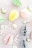 Easter decorations, Easter eggs decorations | Paper Easter eggs | pastel colours - dusty pink, yellow and grey - Decopompoms