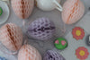 Easter Decorations- Easter eggs | Honeycomb Easter decoration | Colourful Paper Easter eggs - Decopompoms