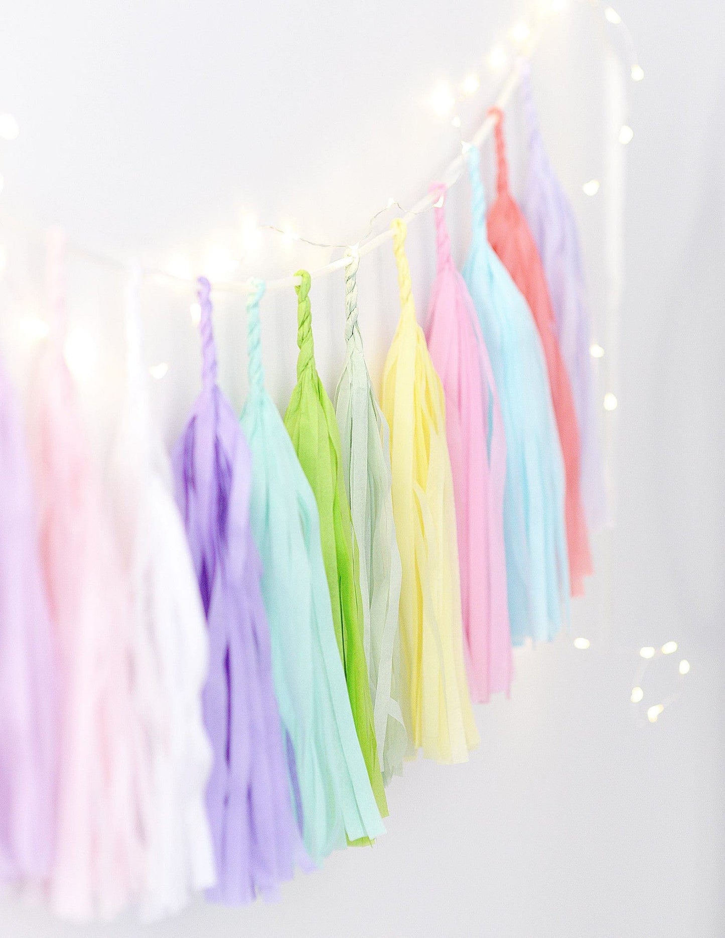 Pastel Unicorn tassel garland - various lengths - Decopompoms