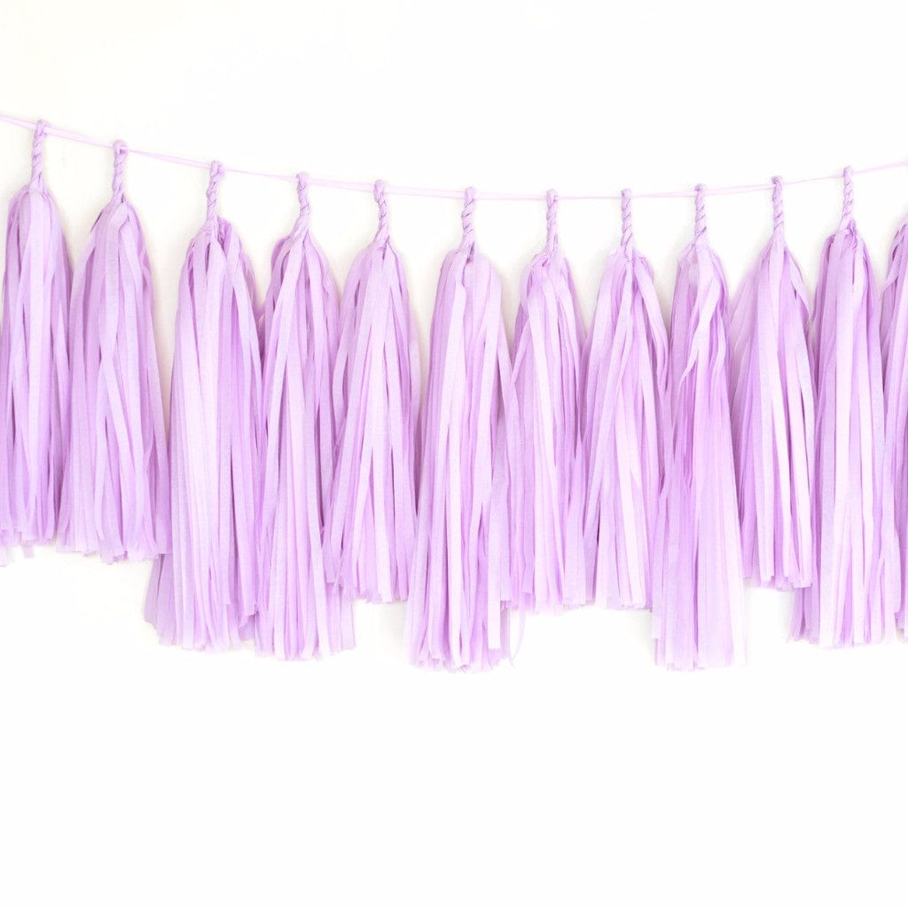 All lilac tassel garland - various lengths - Decopompoms