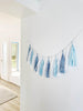 Baby Blue tassel garland - various lengths - Decopompoms