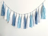 Baby Blue tassel garland - various lengths - Decopompoms