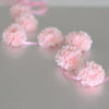 Custom color supermini paper pom pom garland - Decopompoms