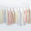 Dusty blush tassel garland - various lengths - Decopompoms