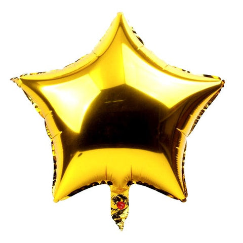 Golden star foil Balloon - Decopompoms