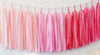 Ombre pink tissue paper tassel garland - Decopompoms