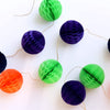 Party decor fall honeycomb garland - Decopompoms