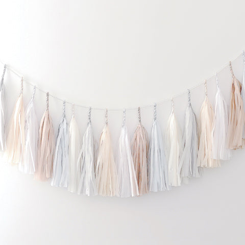 So neutral tassel garland - various lengths - Decopompoms