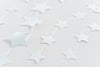 Glittery blue stitched paper star garland - Mirror banner - Nursery Birthday Baptism Children party Decor Photo Prop wedding backdrop - Decopompoms
