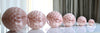 Baby pink paper honeycomb - hanging party decorations - Decopompoms