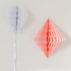 Diamond honeycomb hanging decoration / custom colours - 30cm - Decopompoms