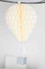 Honeycomb Hot Air balloon with basket decorations - custom colors - Decopompoms