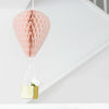 Hot Air balloon honeycomb with basket - custom colors - Decopompoms