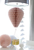 Hot Air balloon honeycomb with basket - custom colors - Decopompoms