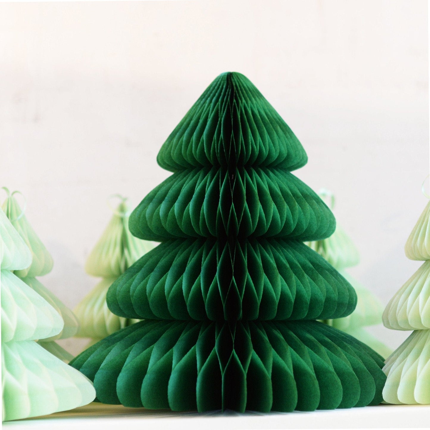 Large paper Christmas tree - Paper Honeycomb - custom color -18"/ 45 cm - Decopompoms