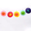 Mini paper fan set - Multi bright Color Party Decorations - Decopompoms