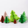 Vintage Christmas tree - Tissue Paper Honeycomb - custom colours - Decopompoms