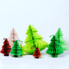 Vintage Christmas tree - Tissue Paper Honeycomb - custom colours - Decopompoms