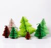 Vintage Christmas tree - Tissue Paper Honeycomb - custom colours - Decopompoms