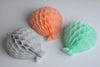 Paper Honeycomb balloon decoration - custom color - 10cm / 4