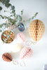 Paper honeycomb Easter egg decoration - custom color - Decopompoms