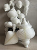Paper honeycomb ornaments decorations | paper baubles | white Christmas decor | various shapes | centrepieces - Decopompoms