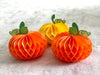 Paper honeycomb pumpkin set of 3 - beautiful Halloween - Fall decoration - Decopompoms
