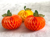 Paper honeycomb pumpkin set of 3 - beautiful Halloween - Fall decoration - Decopompoms