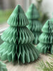 Sage green paper honeycomb Christmas tree / dusty green - Decopompoms