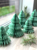 Sage green paper honeycomb Christmas tree / dusty green - Decopompoms