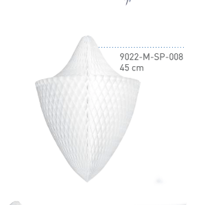Paper honeycomb ornaments decorations | paper baubles | white Christmas decor | various shapes | centrepieces - Decopompoms