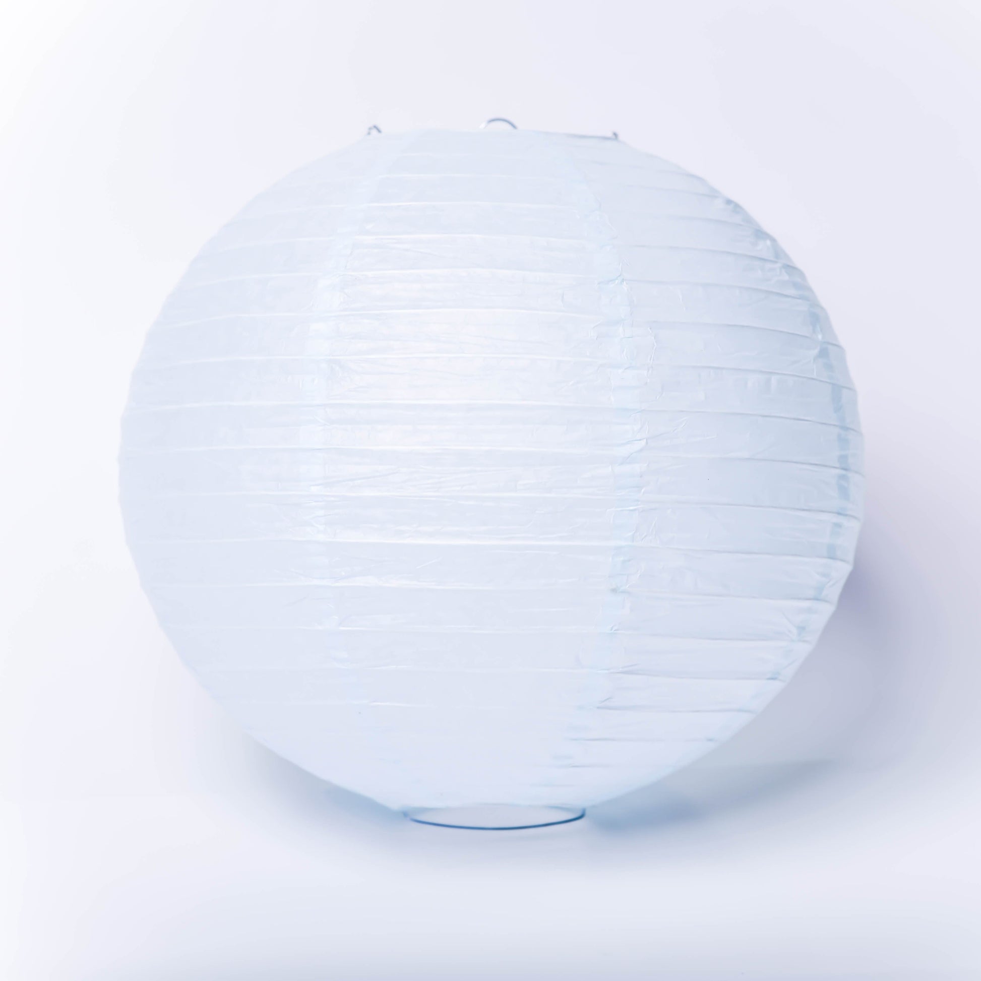 12 Inch pale blue round paper Lantern with LED light / no led light - Decopompoms
