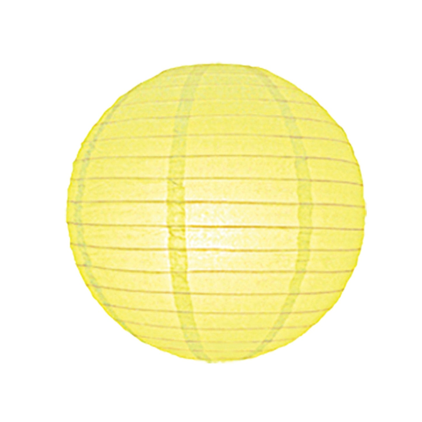 12 Inch Yellow Round Lantern with LED light / no led light - Decopompoms