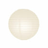 Ivory round paper lantern with LED light / no led light - Decopompoms