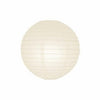 Ivory round paper lantern with LED light / no led light - Decopompoms