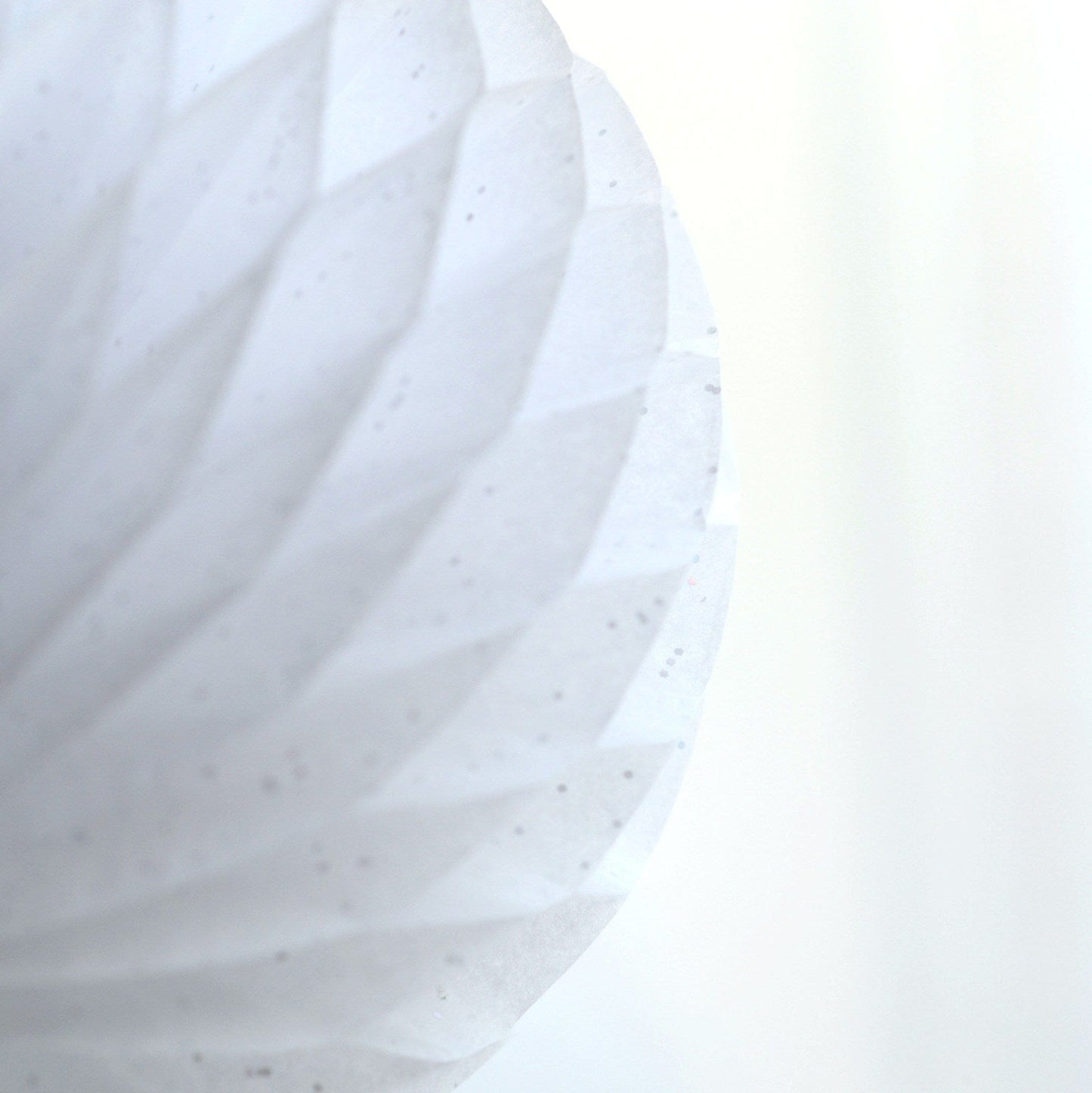 Gemstone Diamonds white paper honeycomb - hanging party decorations - Decopompoms