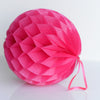 Gemstone Hot pink paper honeycomb - hanging party decorations - Decopompoms