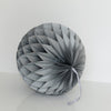 Metallic silver paper honeycomb - hanging party decoration - Decopompoms