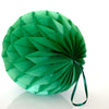 Pearlesence Holiday green paper honeycomb - hanging party decoration - Decopompoms