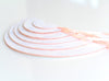 Pearlesence rose gold / dusty pink paper honeycomb - hanging party decoration - Decopompoms