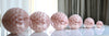 Pearlesence rose gold / dusty pink paper honeycomb - hanging party decoration - Decopompoms