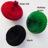 Mini honeycomb paper baubles - 10cm - paper Christmas decorations - set of 5 - Decopompoms